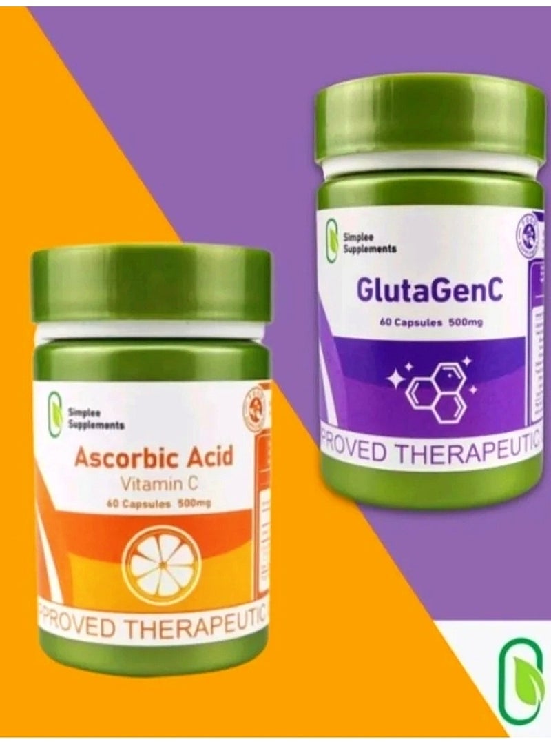 سيمبلى سبلمنتس مكمل كبسولة حمض الأسكوربيك من جلوتا سي و إسكروباد أسيد - Image 2